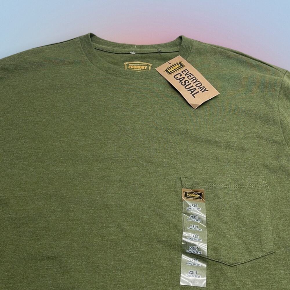 FOUNDRY Men’s XLT Green Long Sleeve Thermal Shirt